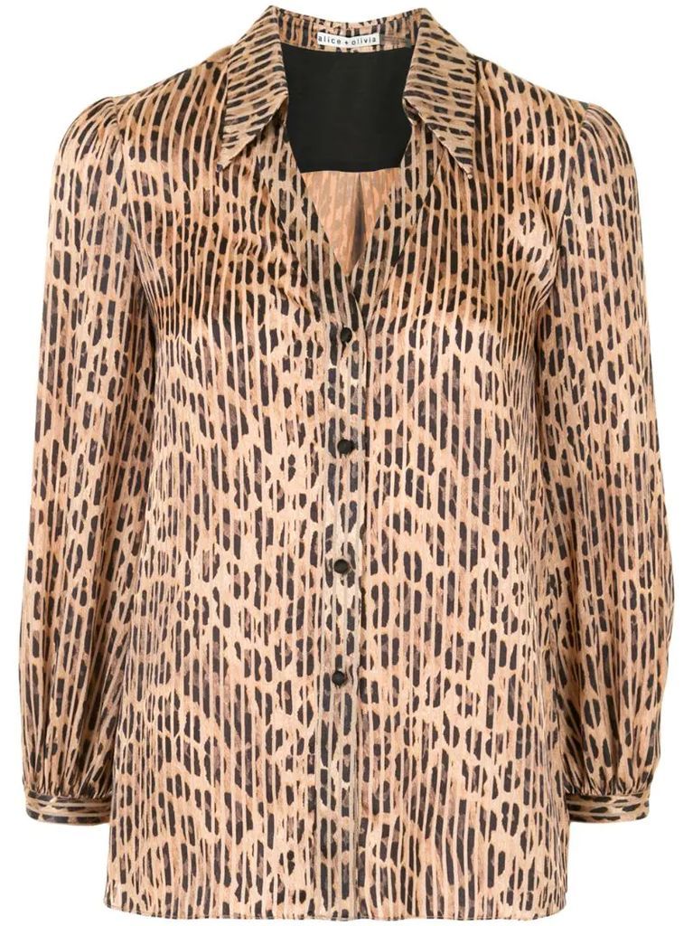 Sheila leopard-print blouse