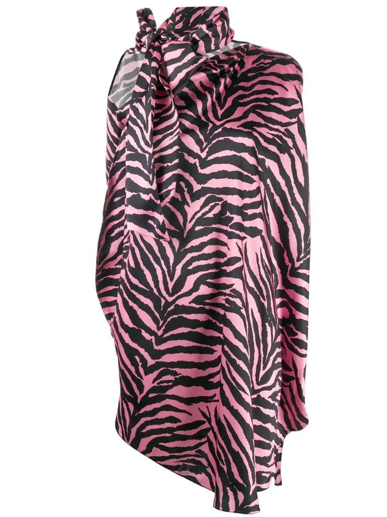 zebra print short dress