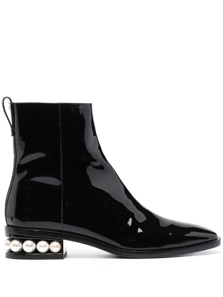 Casati pearl-embellished ankle boots