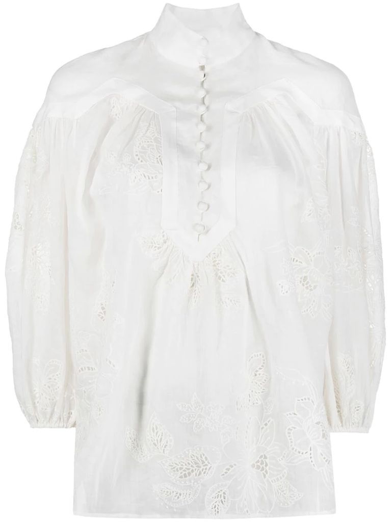 Riders embroidered blouse