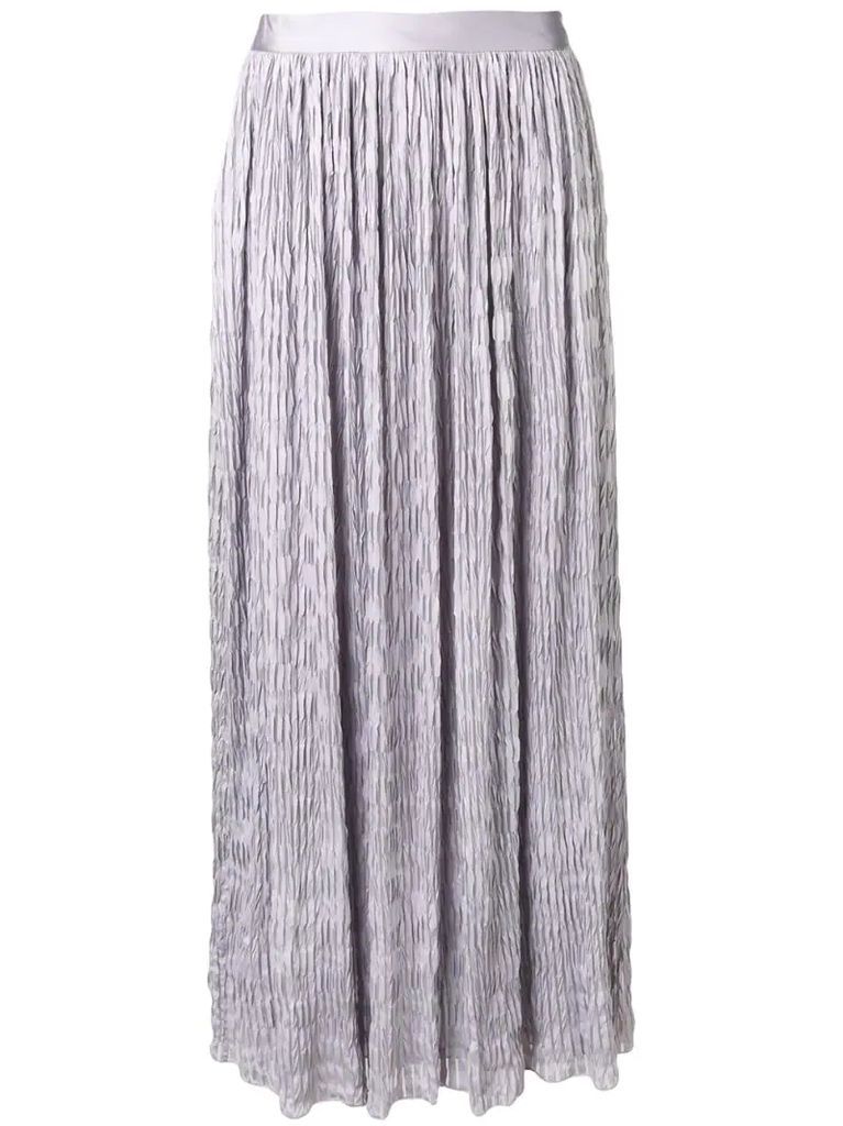 crinkle maxi skirt