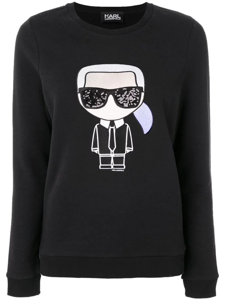 iconic Karl print sweatshirt