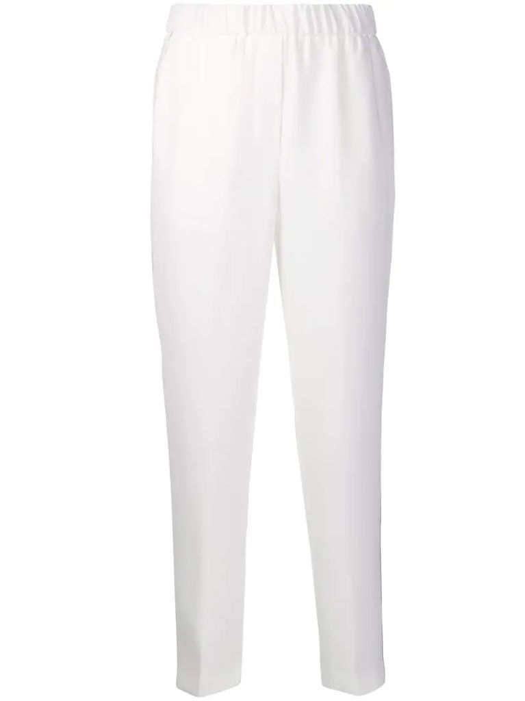 embellished pull-on trousers