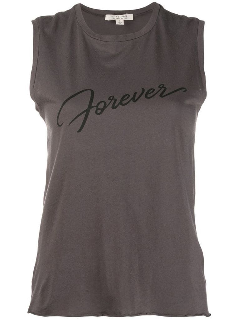 'forever' logo tank top