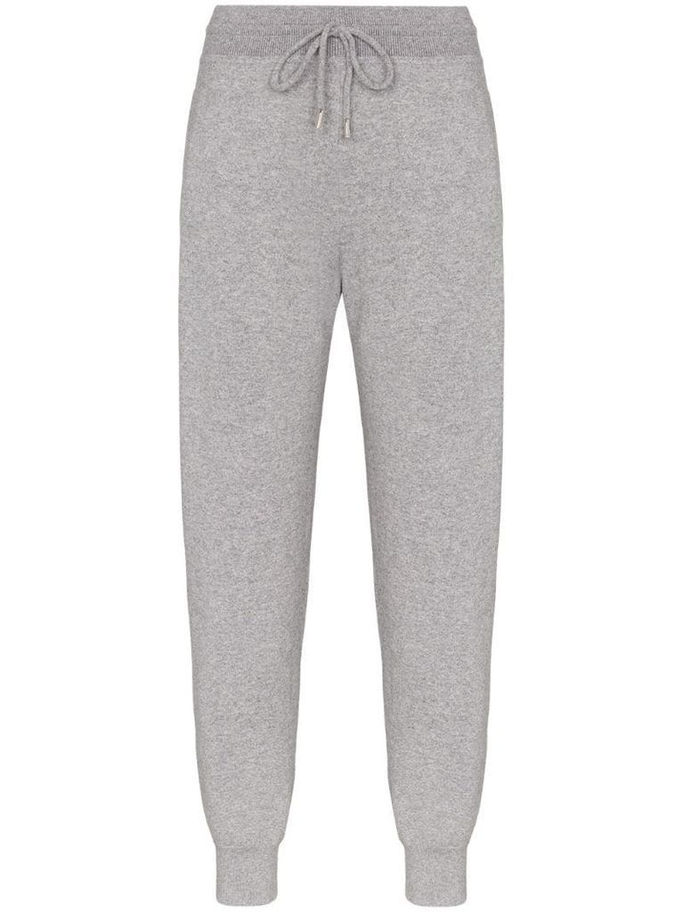 knitted track style trousers