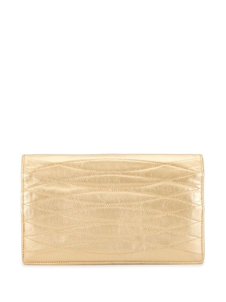 twisted diamond quilt clutch