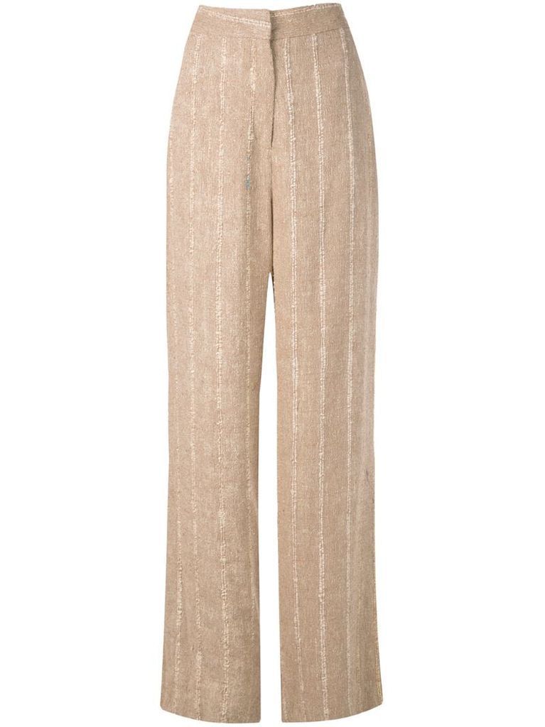 raw wide trousers