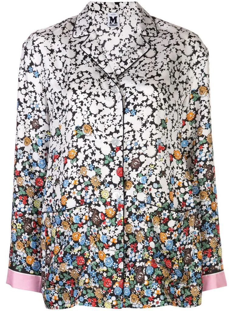 floral print pajama shirt