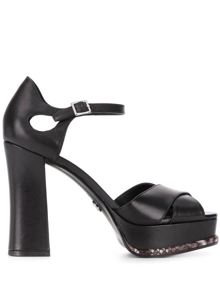 chunky 120mm platform sandals