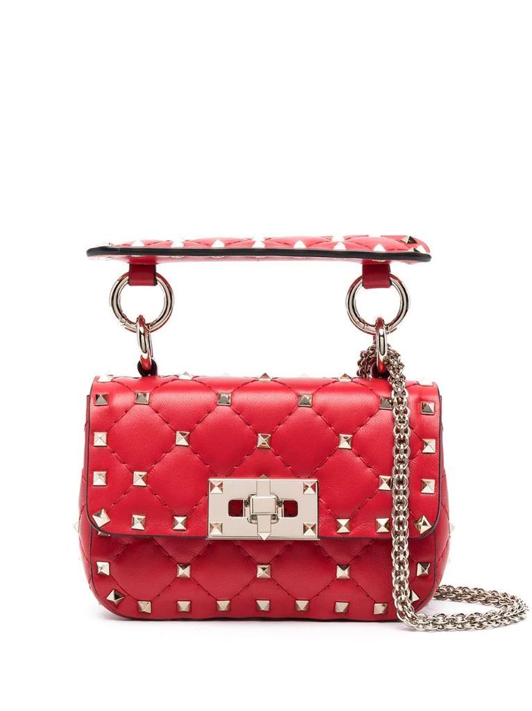 Spike quilted mini bag
