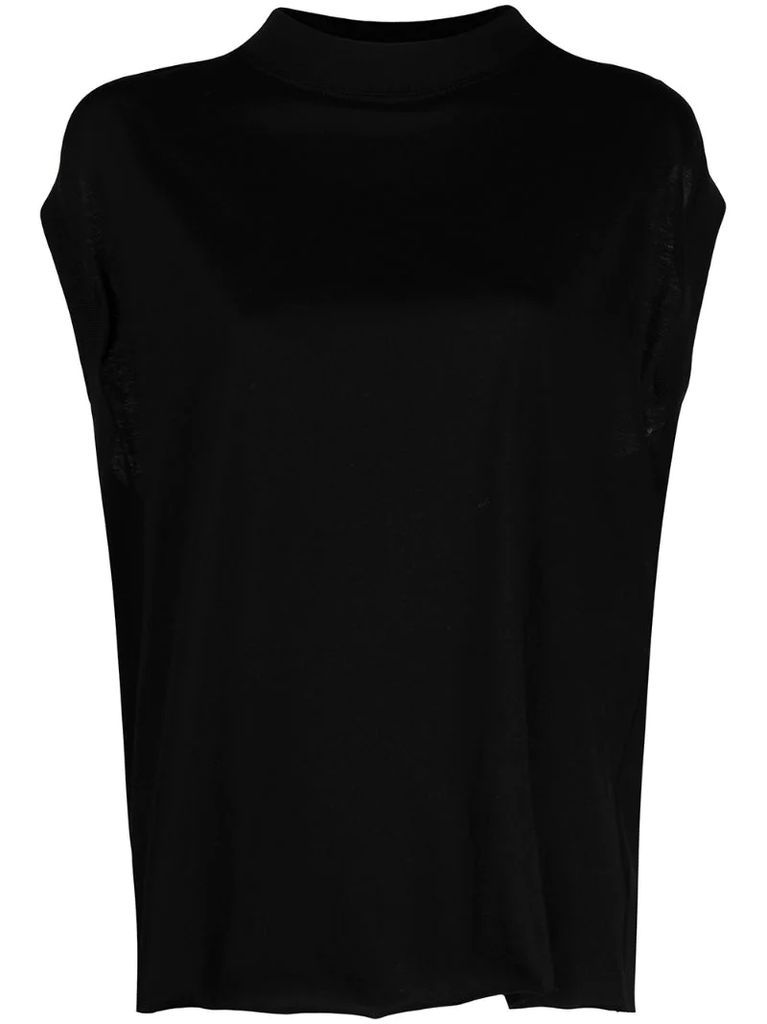 relaxed sleeveless top