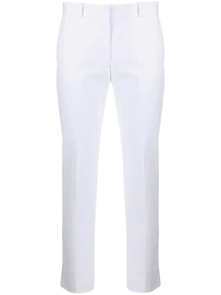 cropped stretch trousers