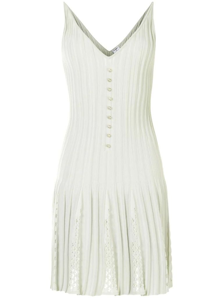 knitted pleated dress