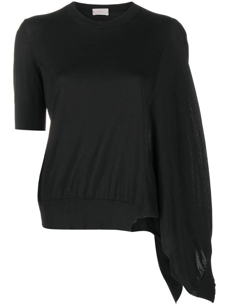 asymmetric draped top