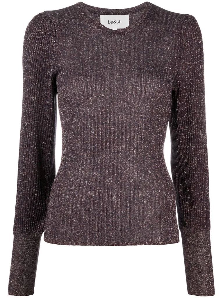 ribbed knitted jumper