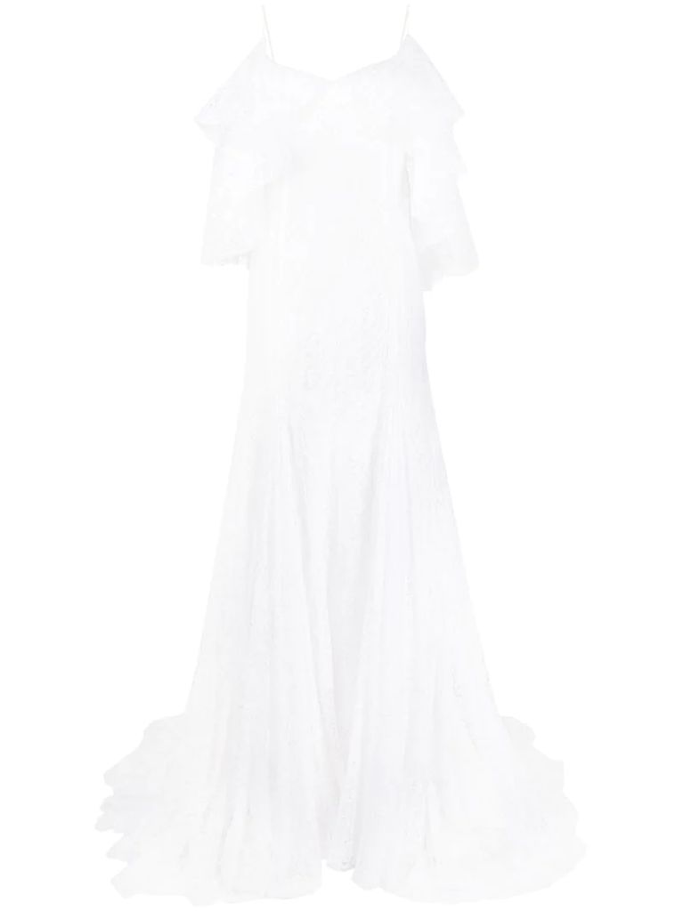 Carmen lace bridal gown
