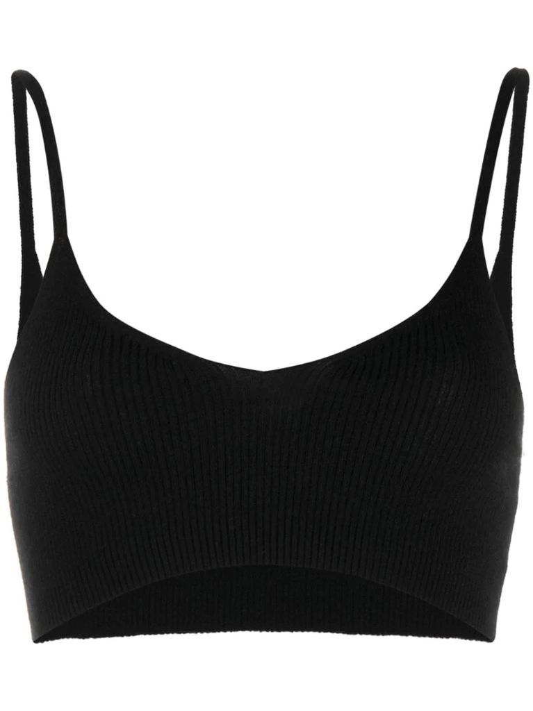 Alessi knitted cashmere bralette