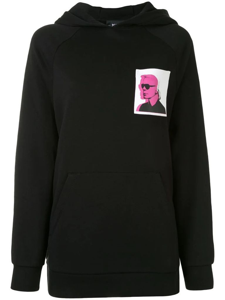 Karl legend print hoodie