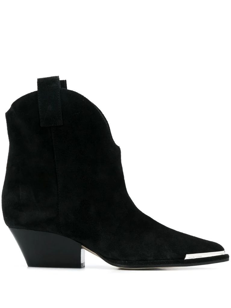 metal toe-cap ankle boots