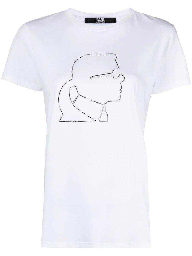 Karl Profile-print cotton T-shirt