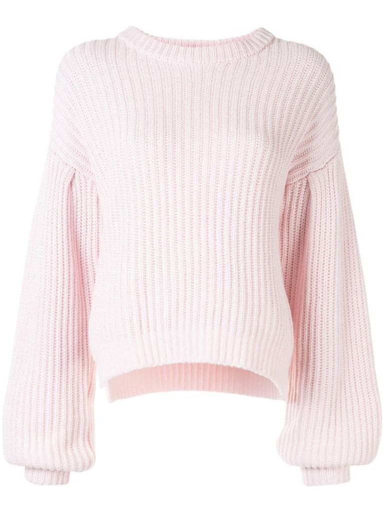 Cerra ribbed-knit cotton jumper
