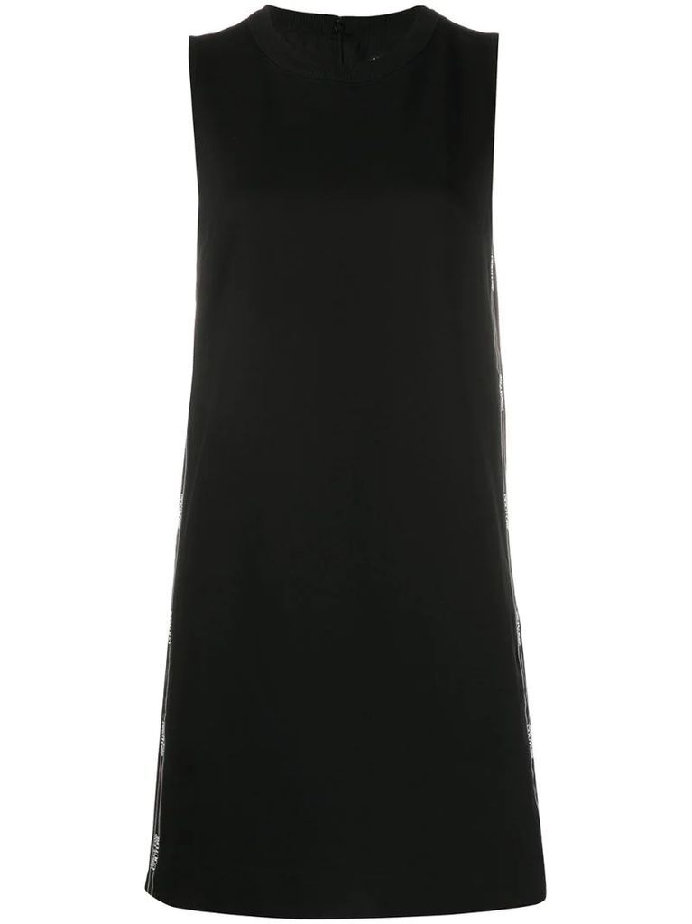 logo trim shift dress