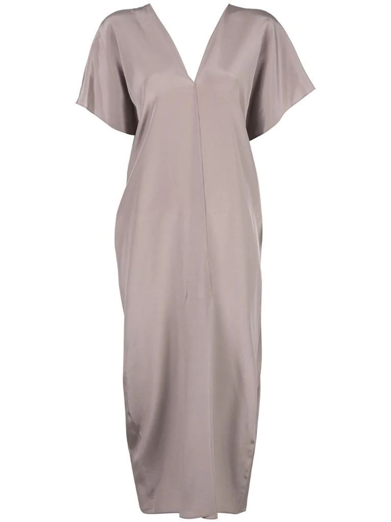 short-sleeve midi dress