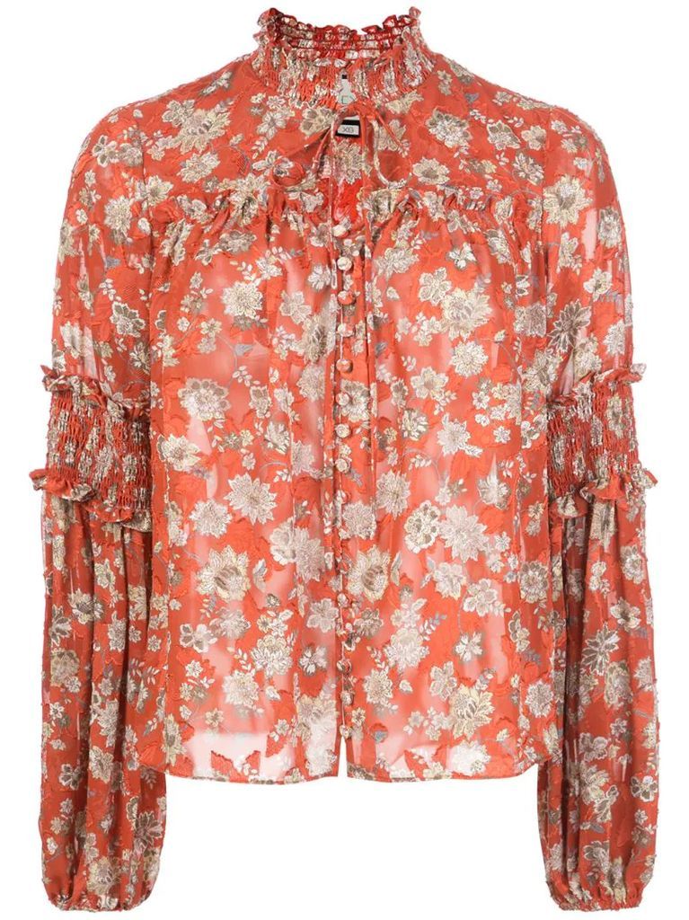 Zaria floral-print blouse