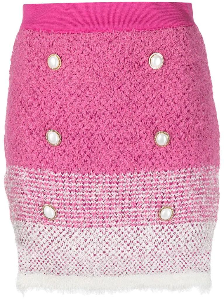 knitted mini skirt