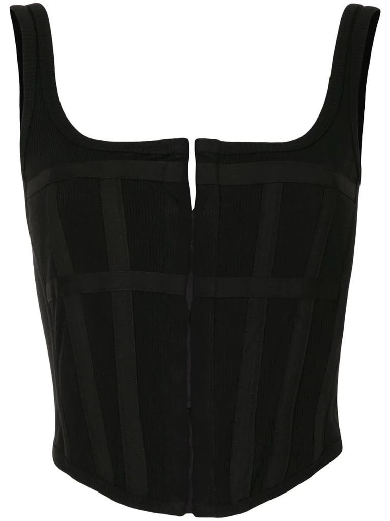 cropped corset top