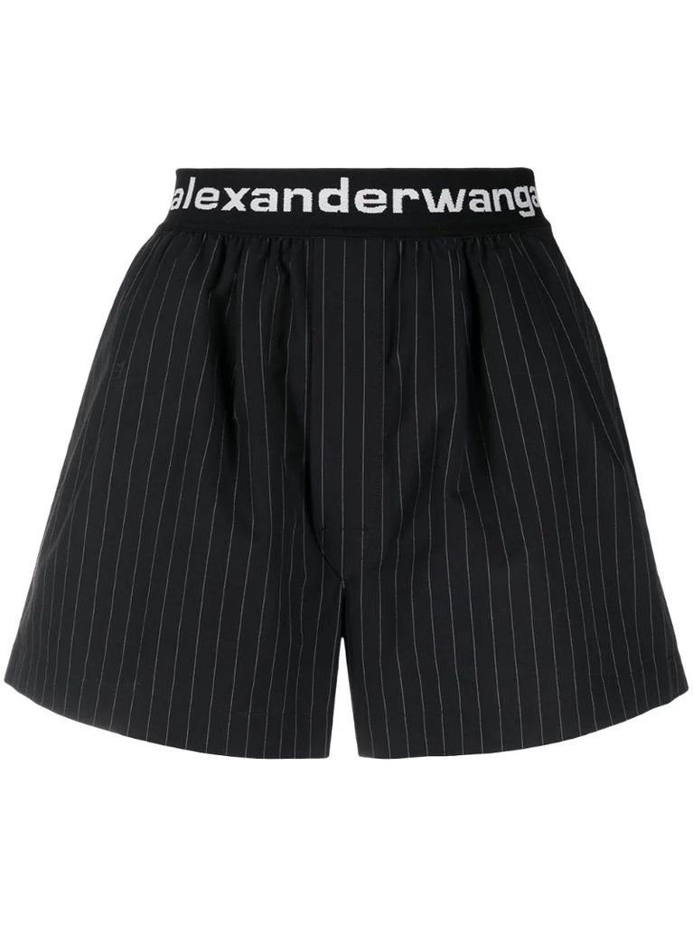 logo waistband shorts