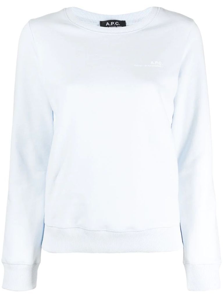 crewneck cotton sweatshirt