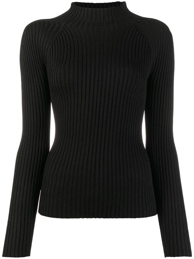 ribbed-knit jumper