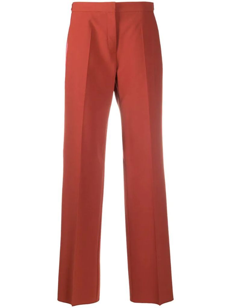 side stripe tailored trousers