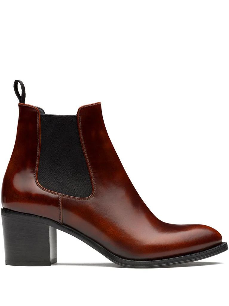 Shirley 55mm polished ankle boots