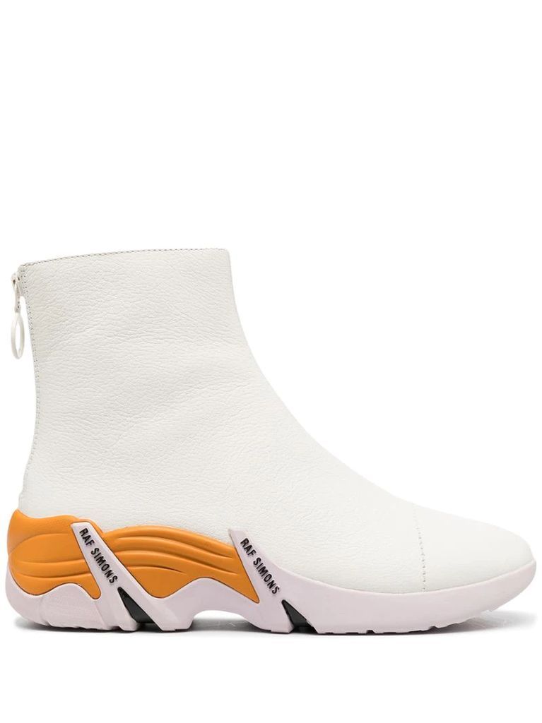 Cylon zip-up ankle boots