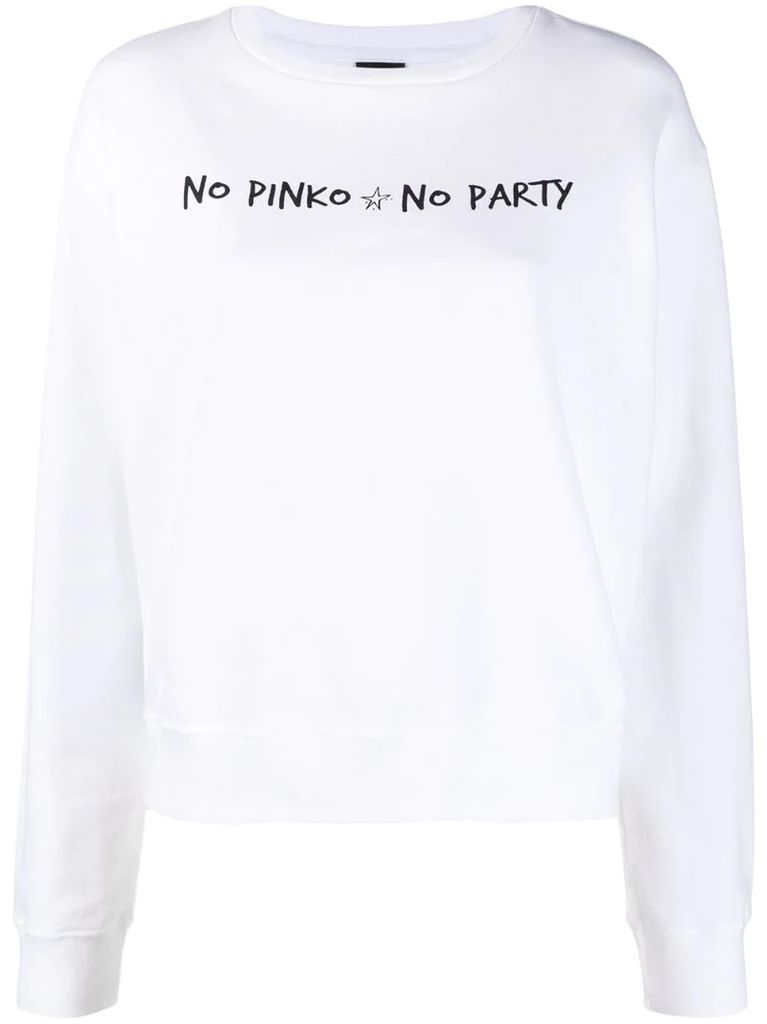 No Pinko No Party sweatshirt