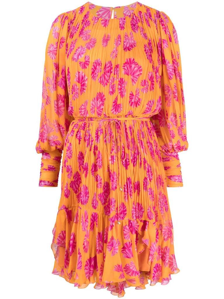 Monica floral-print short dress