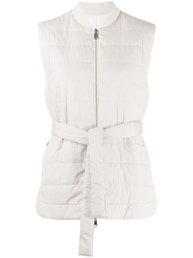 sleeveless quilted gilet