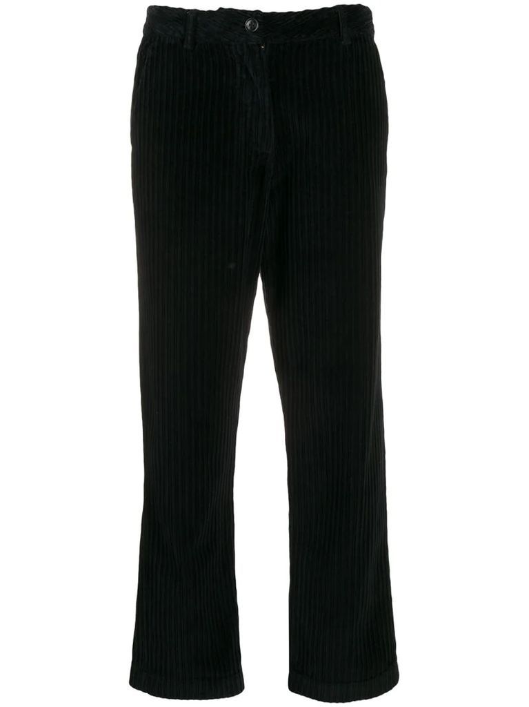 cropped corduroy trousers