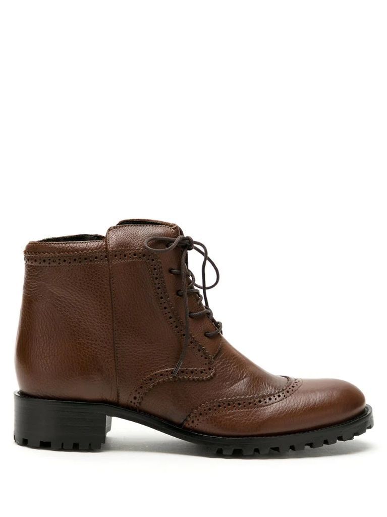 Chelsea lace-up leather boots