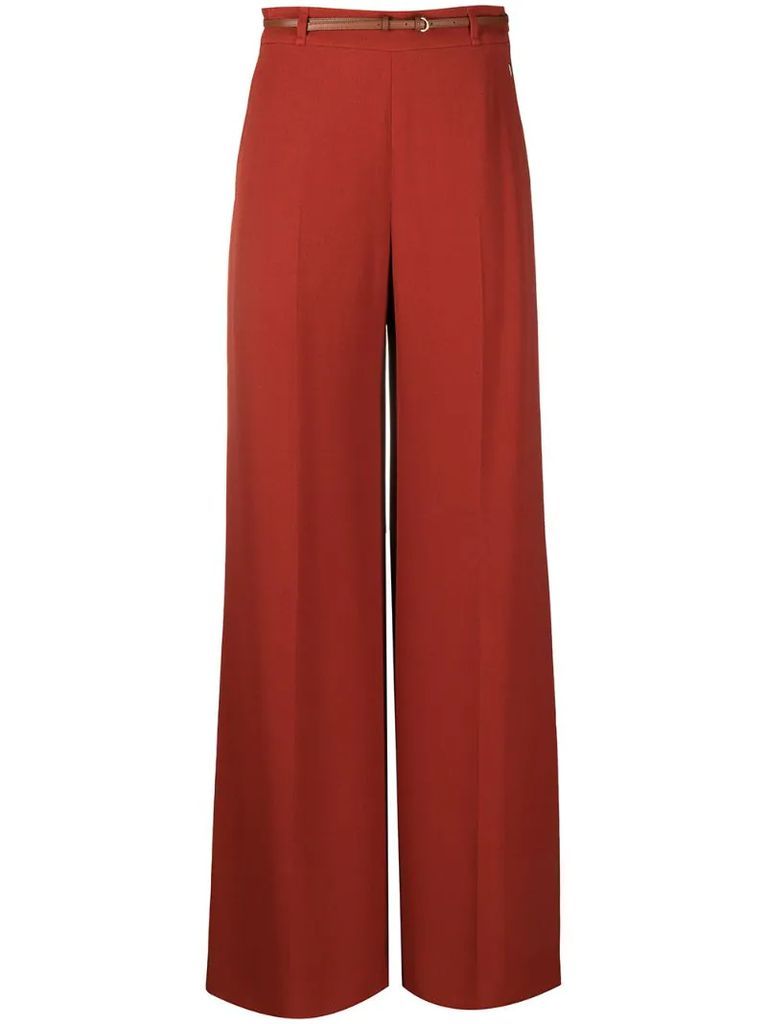 double face crepe trousers