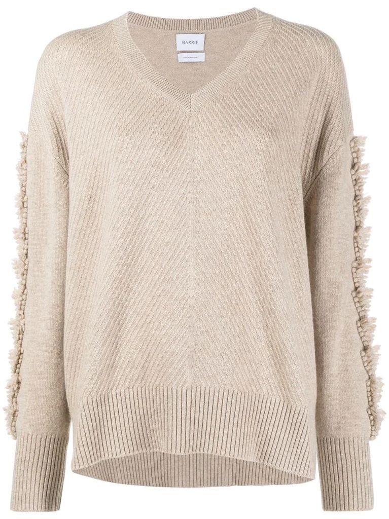 V-neck cashmere jumper