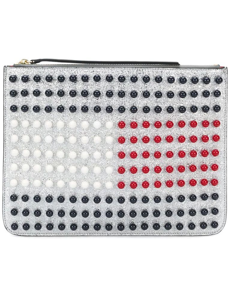 Tommy Icon Pearl Flag pouch