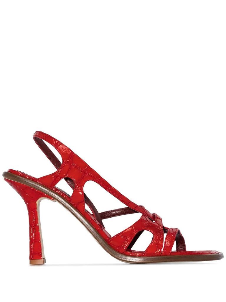 Diana embossed 90mm sandals