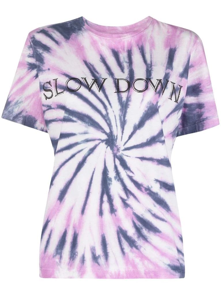 tie-dye print T-shirt