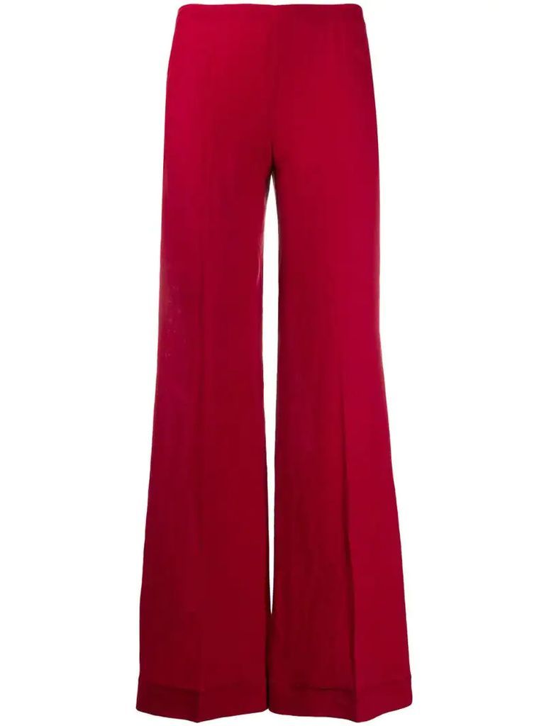 1990s mid-rise flared trousers