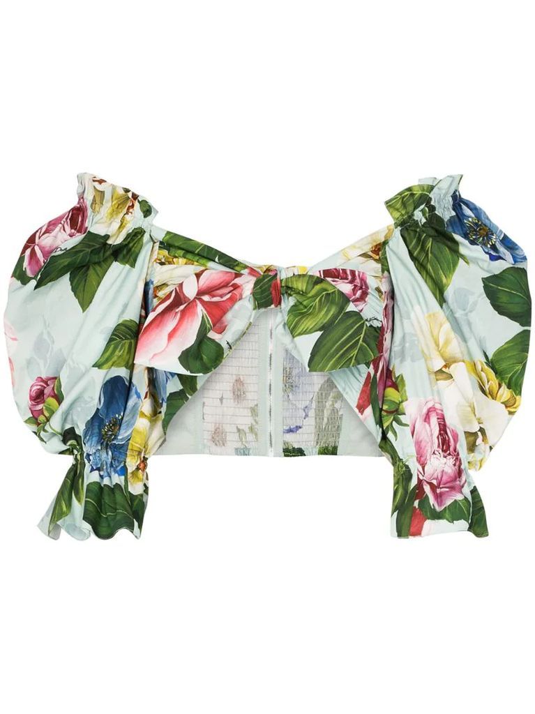 floral bandeau blouse