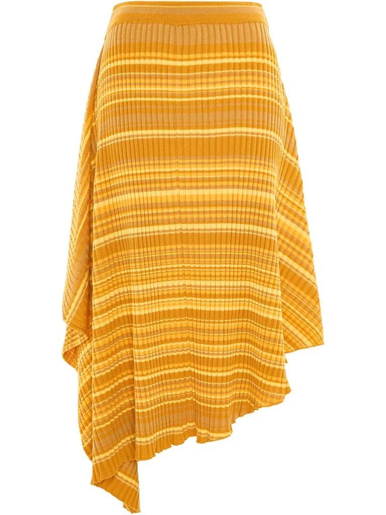striped ribbed infinity skirt