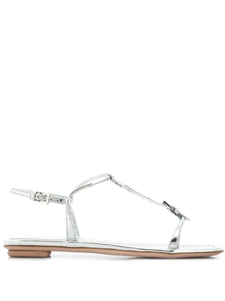 buckled T-bar sandals